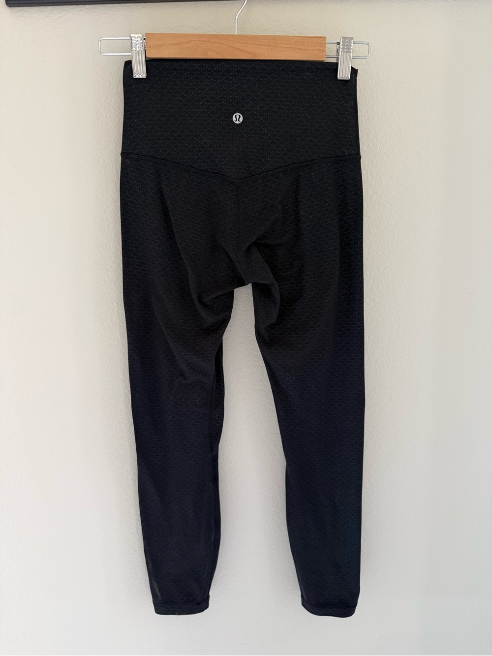 lululemon athletica Black Textured High-Rise Leggings